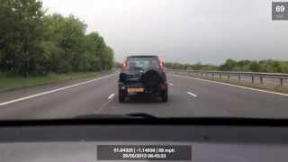 DashCam MiddleLane Hog Road Rage [upl. by Oflodur]