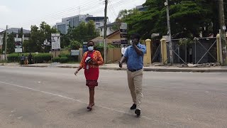 THE RICH COMMUNITY OF WEST AIRPORT CITY ACCRA GHANA AFRICAN WALK VIDEOS [upl. by Georgeta125]