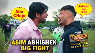 Khatron Ke Khiladi 14 NEW PROMO Asim Riaz Big Fight With Abhishek Kumar Rohit Shetty Angry Asim Out [upl. by Ariayek473]