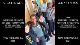 AEAONMS 131st IMPERIAL SESSION  School Donation amp Visitation LIVE [upl. by Nahgeem860]