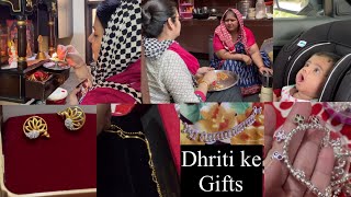 नानी ने दिए Dhriti को Gifts  beginnerscreativity shikhatyagivlogs [upl. by Zachar593]