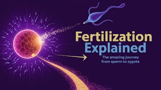 Fertilization Explained The Amazing Journey from Sperm to Zygote [upl. by Stila]