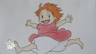 How to draw Ponyo ポニョ [upl. by Hittel]