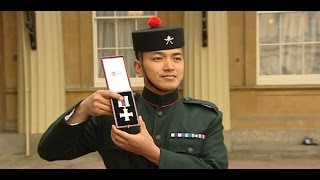 Military Cross Awarded for Acts of Bravery  Forces TV [upl. by Airdnazxela58]