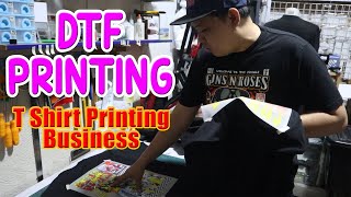 T shirt Printing Business Dtf Printing [upl. by Eelah]