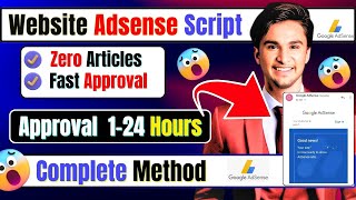 Unlimited Adsense Approval On Website By Using Script \ 100 website adsense approval script script [upl. by Gerhardine]