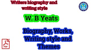 WB Yeats  Writing style of WB Yeats  Themes in WB Yeats poetry [upl. by Oirromed]