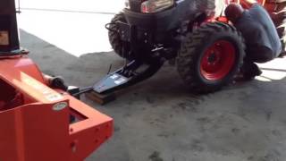 Kubota L4240HST3 tractor with L2195 72quot snow blower instal [upl. by Ragen116]