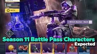 Call of duty mobile Season 11 Battle Pass Character Leaks Expected [upl. by Tiat]