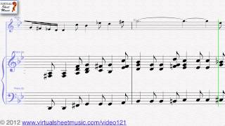 Giuseppe Tartinis Devils Trill Sonata violin and piano sheet music  Video Score [upl. by Lrub]