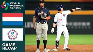 Netherlands vs Chinese Taipei Game Highlights  2023 World Baseball Classic [upl. by Arathorn260]