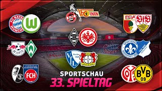 EAFC 24 SPIELTAG 33  BUNDESLIGA  SPORTSCHAU [upl. by Bibbie]