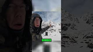 Hiker contemplates challenging mountain climb to bomber crash site Outdoorboys yt camping fyp [upl. by Wurtz]