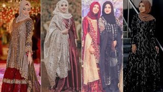 hijab style wedding dresseshijab styles for partyhijab styles for weddingWedding guest outfits [upl. by Shanley]