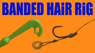 How to Tie Banded Hair Rig  Fishing Hook Link  using Loop Tyer [upl. by Wrigley]