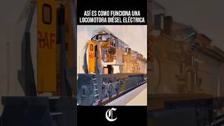 Así funciona una Locomotora Diésel Eléctrica 🚅⚡ ingenieria ciencia curiosidades sabiasque datos [upl. by Verene]