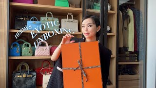 HERMÈS TOKYO SCORE EXOTIC UNBOXING BIRKIN OR KELLY  WILLABELLE ONG [upl. by Dwyer]