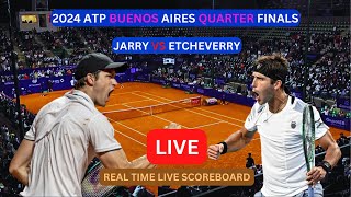 Nicolas Jarry Vs Tomas Martin Etcheverry LIVE Score UPDATE Today Tennis 2024 Buenos Aires Quarters [upl. by Thatch]