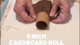 Cardboard roll hack look what craft I came up with [upl. by Ynagoham879]