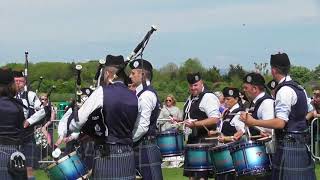 Grampian Police Scotland Pbs Gr 2 run at the British Pipe Band Championships in Paisley Scotland 19 [upl. by Evets568]