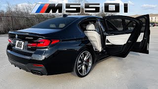 2022 BMW M550i Walkaround Review  Exhaust Sound amp Launch Control [upl. by Nylatsirhc933]