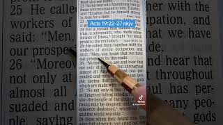 Acts 192227 faith bibleverse gospel power God Jesus love prayer bible christian peace [upl. by Dnalel794]