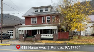 418 Huron Ave  Renovo PA 17764 [upl. by Ientirb]