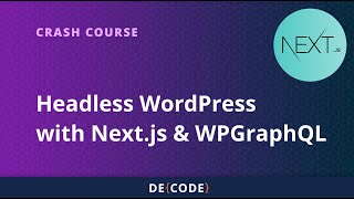 Build a Headless WordPress Site with Nextjs and WPGraphQL [upl. by Eras]