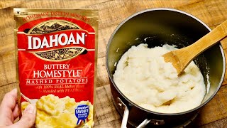 How To Make Idahoan Instant Mashed Potatoes [upl. by Nlyak]