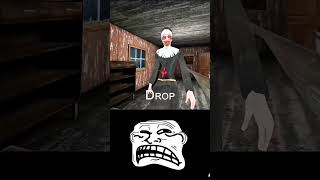 Evil nun Granny Shocked Troll Face granny troll face edit funy Short horror game gaming [upl. by Wiedmann]