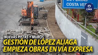 ¡NO SEAS TUMBA LA FIESTA  LÓPEZ ALIAGA REALIZARÁ OBRAS EN VÍA EXPRESA DE BARRANCO [upl. by Arretahs]