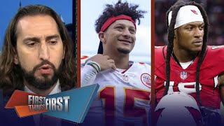 FIRST THINGS FIRST  Nick Wright Looking forward to Mahomes and DHops upcoming performance [upl. by Adlih]