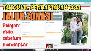 Tutorial Pendaftaran Sekolah SMA Jalur Zonasi  PPDB Jateng 20242025 [upl. by Whitby]