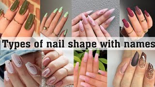 Types of nail shape with namesTHE TRENDY GIRL [upl. by Simon492]