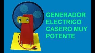 Como Hacer un Generador Electrico Casero Muy Potente y facil de hacer [upl. by Assennev]