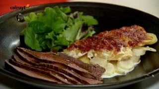 Recept Hindegebraad met gratin van vergeten groenten  Colruyt [upl. by Godart]