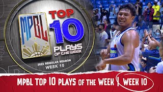 2022 MPBL TOP 10 PLAYS OF THE WEEK  WEEK 10 [upl. by Alston]