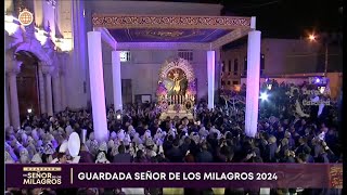 GUARDADA 2024 DEL SEÑOR DE LOS MILAGROS DE LAS NAZARENAS CUADRILLA 14  19102024 [upl. by Eceinaj]