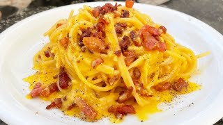 SPAGHETTI CARBONARA the original recipe  5 ingredients [upl. by Morris70]