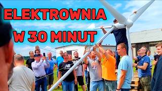 2KW ELEKTROWNIA WIATROWA W 30 MINUT [upl. by Ilaw927]