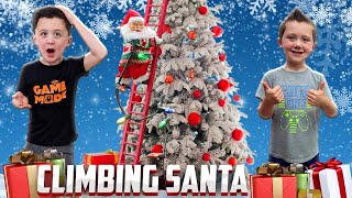 Super Climbing Santa Animatronic Lowes Christmas 2024  Unboxing and Setup Animatronic [upl. by Amitie31]