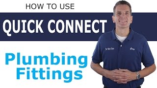 How to use Quick Connect John Guest type Plumbing Fittings [upl. by Vanessa]