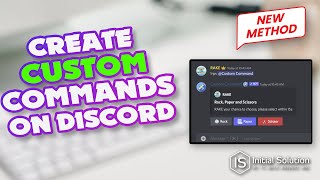 How to create custom commands Discord 2024  Initial Solution [upl. by Wilton]