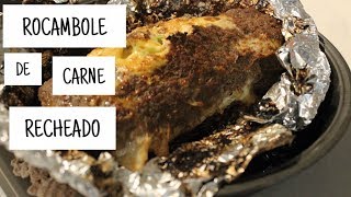 ROCAMBOLE DE CARNE RECHEADO  Mafeebarbosa [upl. by Elmajian]