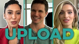 Upload season 2 cast on the shows return amp future  Robbie Amell Andy Allo amp Allegra Edwards [upl. by Nelly708]