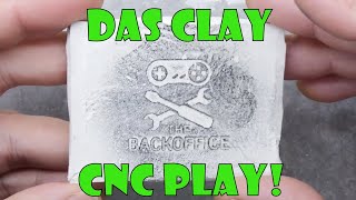 CNC Milling Das modelling clay [upl. by Eihtak]