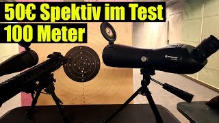 50€ Spektiv im Test auf 100 Meter Bresser 20 60x60 [upl. by Latoya]