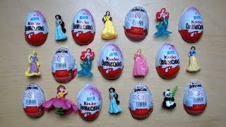 Kinder Eggs  Disney Princesses Part 2 [upl. by Duomham83]