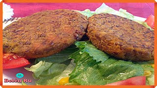 💚 INCREÍBLE HAMBURGUESA DE LENTEJAS FÁCIL y VEGANA 😋 TORTAS o MEDALLONES DE LENTEJAS SIN HUEVO [upl. by Llerdnek]