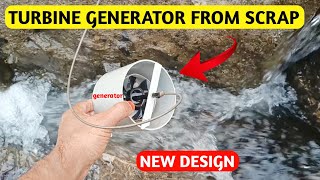 Making hydro turbine generator from scrap material  portable size hydro turbine generator [upl. by Hunter]